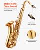 VEVOR Tenor Saxophone, B Flat, Professional Brass Saxophone Beginner Kit with Carrying Case, Mouthpiece, Straps, Cleaning Cloth, Gloves, Neck Strap