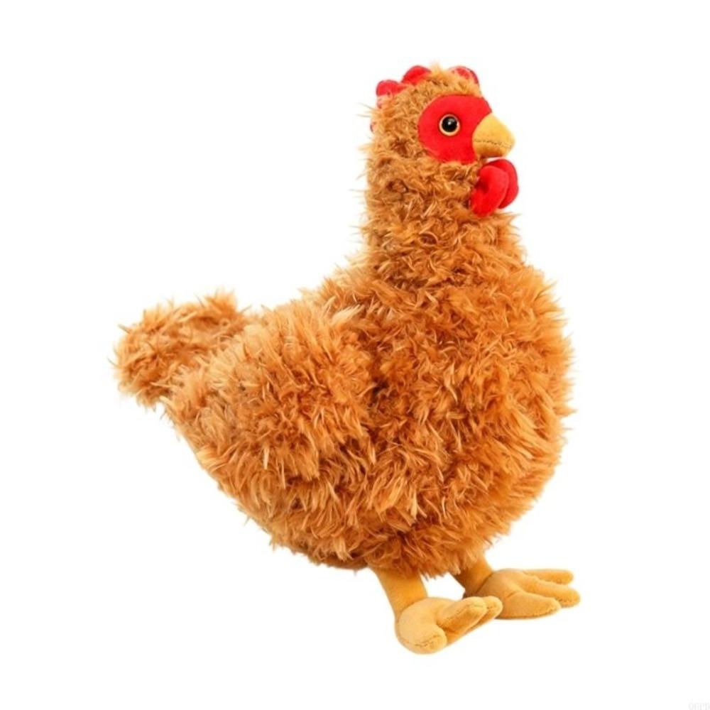 Realistic Looking Chicken Plush Pillow PP Cotton Filled Rooster Hen Plush Toy  Doll Toy