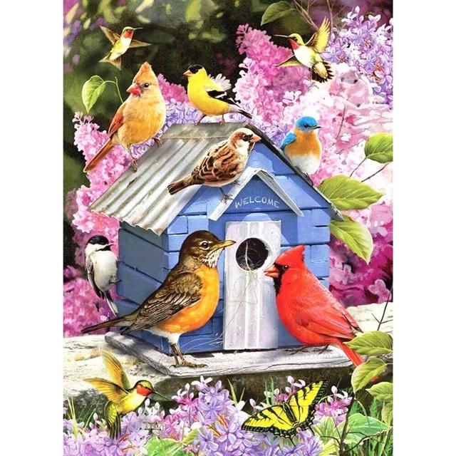 DIY Diamond Painting The Bird Cross Stitch Kit Mosaic Art Diamond Painting Full Circle Diamond Home Decoration