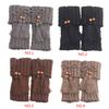 Women's Winter Warm Trim Leg Warmers Socks Crochet Knitted Boot Cuffs Toppers