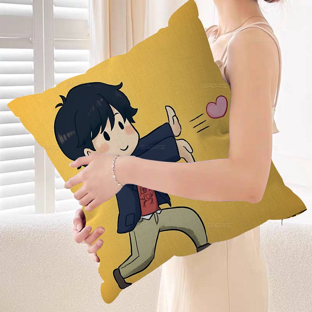 Banana Fish Pillow Cover for Bedroom Room and Living Room Sofa Decorative Cushion Cover