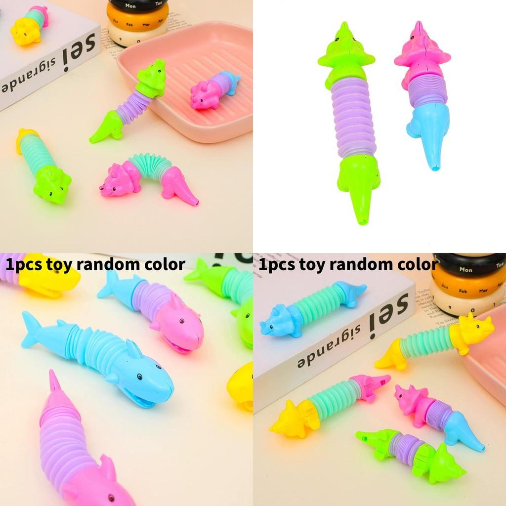 Dinosaur Shark Stretching Tube Toy With Stress Relief Animal For Kids