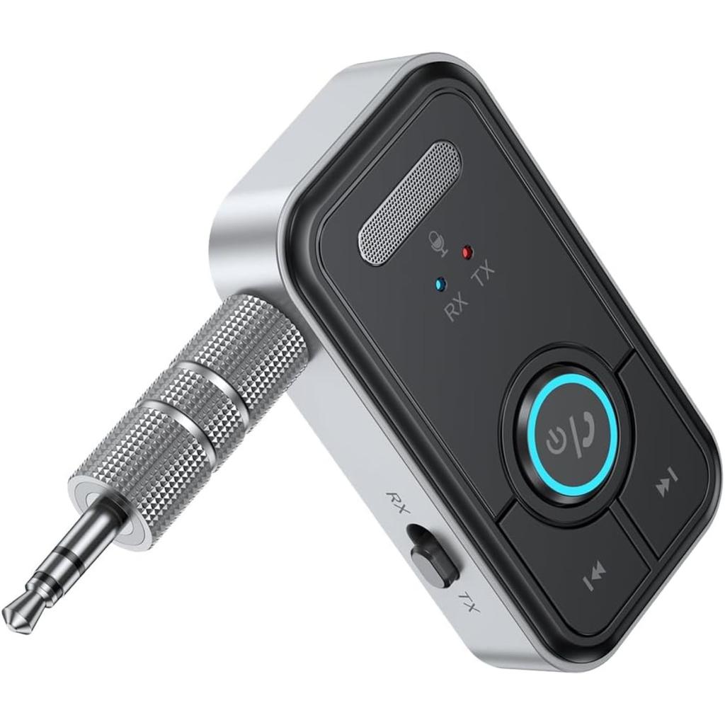 Premium Pro Bluetooth 5.3 Transmitter Receiver,2-in-1 Wireless Transmitter for TV/Headphones,Gym,Bluetooth Receiver for Car/Home Stereo