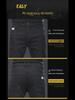Men's Black Elastic Jeans - Comfortable, Stylish, Straight-Leg Pants for Autumn and Winter.