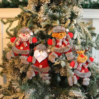Merry Christmas Ornaments DIY Xmas Gift Santa Claus Snowman Tree Pendant Doll Hang Decoration for Home Noel Natal Happy New Year