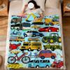 Speelgoedauto tekenfilm vrachtwagen graafmachine racen Flanel zacht warm pluche deken bank woonkamer huisdier hogar slaapkamer cadeau huis Auto draagbaar