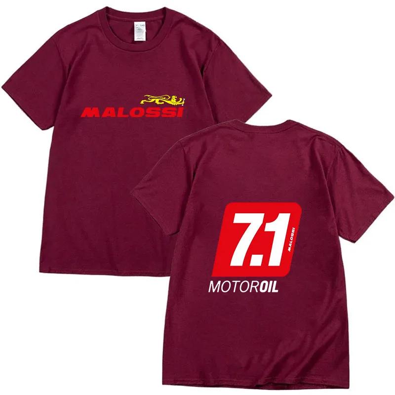 Malossi Theme TShrit Men Women Short Sleeve Print Unisex Streetwear Hip Hop Style Summer Fashion Hip Hop Tops Clothes Male