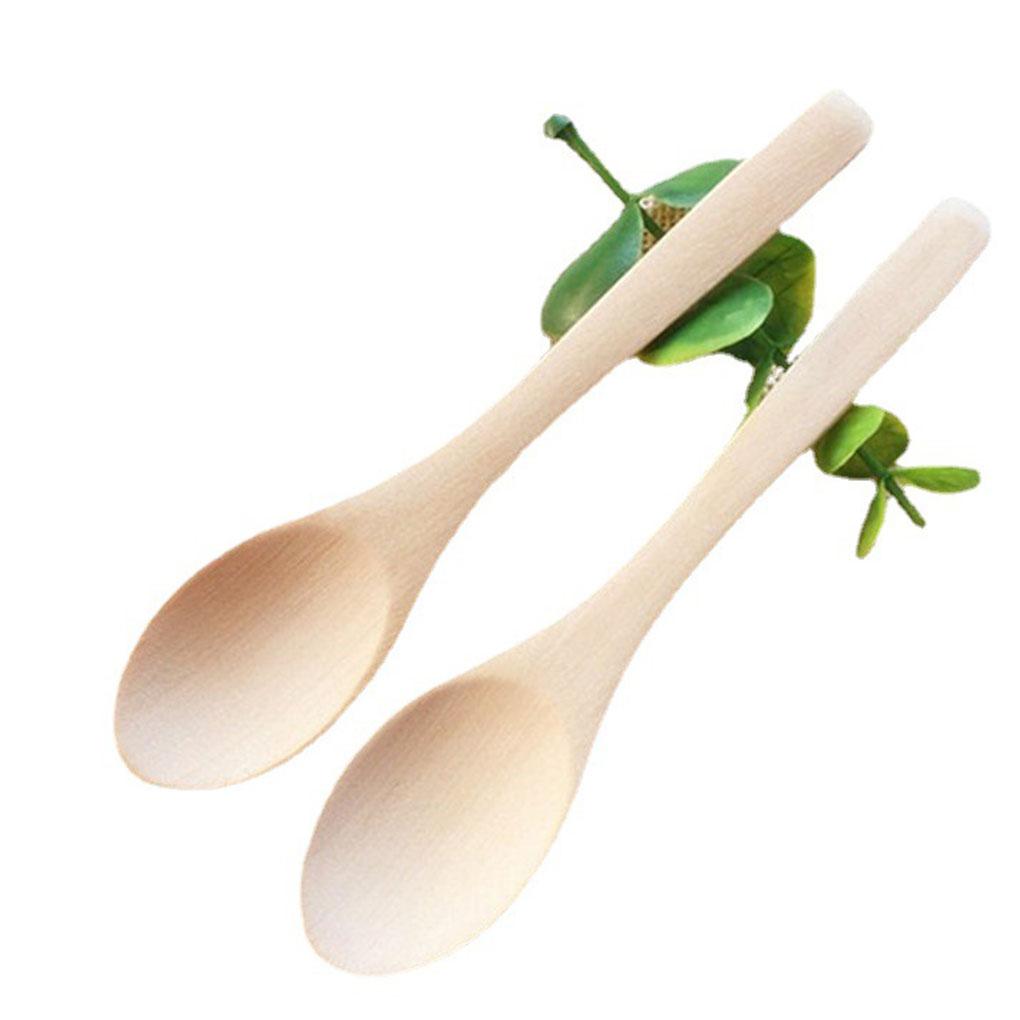12piece Wooden Tea Spoons Durable And Long-lasting Tableware Spoon Kitchen Cooking Tools