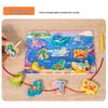 Animal Matching Magnetic Wooden Lacing Puzzle for Kids Ages 3-6