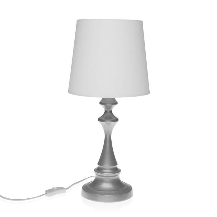 Lampe De Bureau - VERSA - Gene - Métal Gris - 23 X 49 Cm - Éclairage Optimal