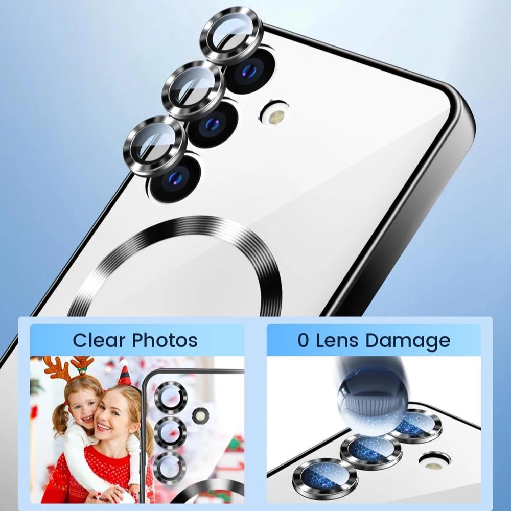 Plating Magsafe Magnetic Case For Samsung Galaxy S25 FE S24 S23 Ultra A56 A36 A26 A55 A54 A17 A07 A16 A35 A15 A14 A05 A05S Cover
