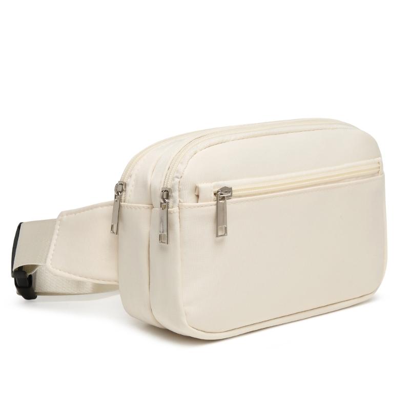 Стильная и практичная холщовая поясная сумка сумка через плечо сумка-слинг нагрудная сумка для активного отдыха и путешествий белый 1160₽