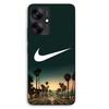 Case - MANIACASE - Xiaomi Redmi 13C 5G - Black - TPU Silicone - Nike Logo California Palms Night