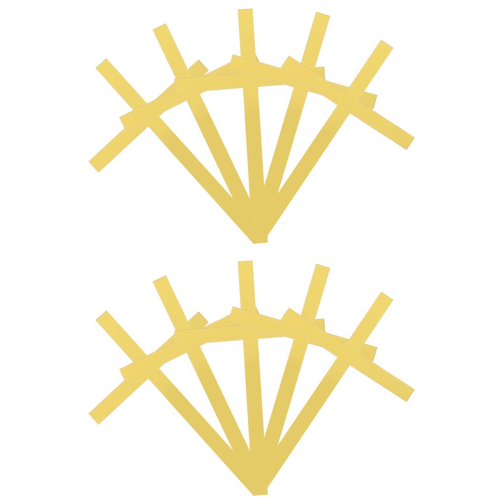 10 st Tårtdekoration Guld Kreativa Insatser Bröllopsdekorationer Baktoppers Akryl Festrekvisita Baby Födelsedag Picks