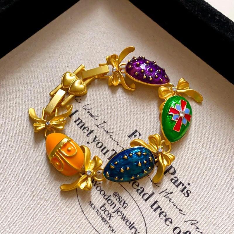 Acrylic Oval Diamond Ring Bracelet Earrings Necklace Accessories Women's Clavicle Chain Versatile Necklace
