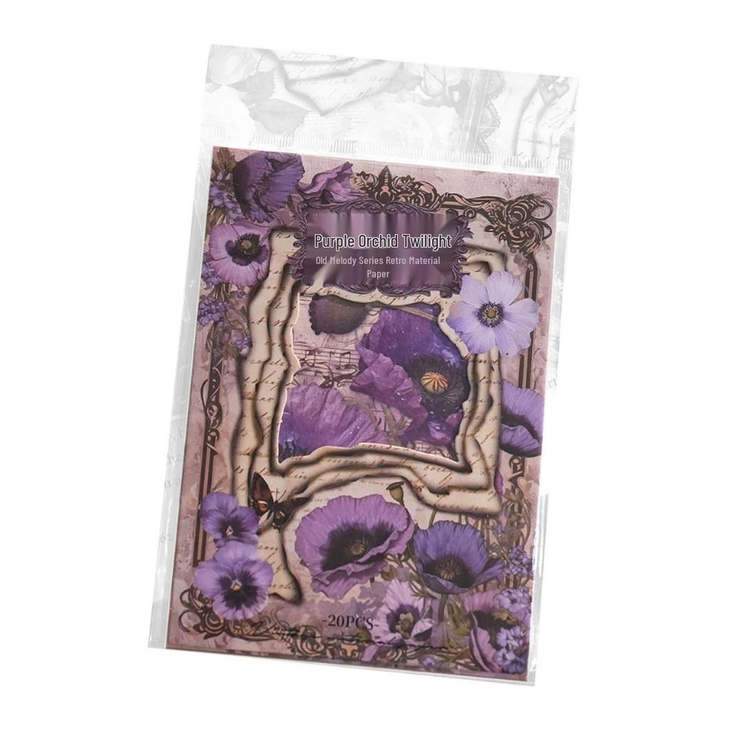 Vintage Melody Series: Retro Plant-Inspired High-Value Paper with Four Unique Textures