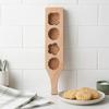 Wooden Moon Cake Mold 4 Flower Pattern Wood Pastry Mold Cake Baking Tools  Mung Bean Cake Ice Skin