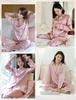 LilySilk Silk Pajama Premium Perfect OEKO Certified Pink Size Women's Set, 100% Silk, Gift, Comfortable, [Popular Design/Rose M/Japanese L]