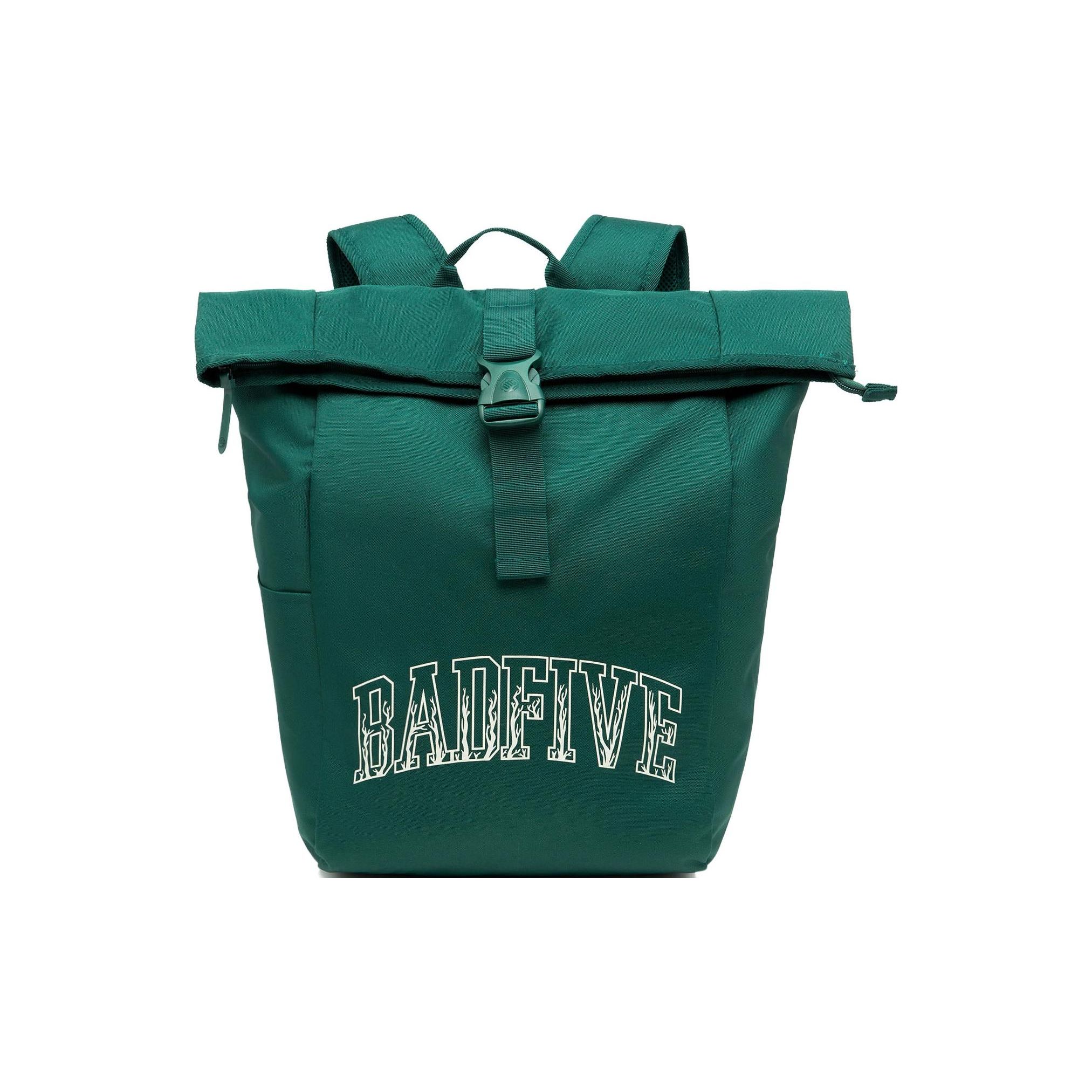 Li Ning Badfive Basketball Series Letter Print Decoration Polyester Backpack Unisex Backpack Lush-Green ABST137-2 Vibrant Green