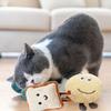 Wear-Resistant Cute Rice Balls Toast  Shape Pets Accessories Cat Toy Dog Chewing Toy Puppy Chew Toy