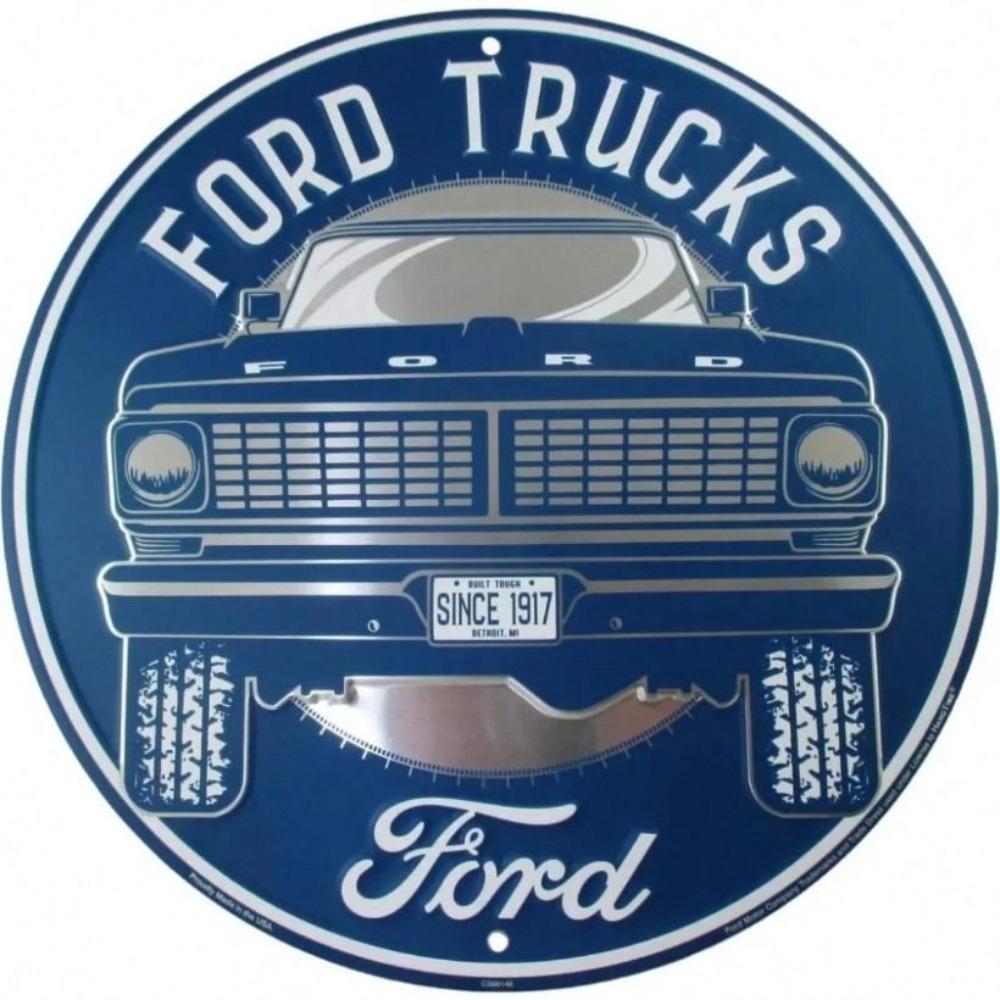Vintage Metall Blechschild Ford F-150 Pickup Truck Wandkunst Retro Garagen Dekoration für Autoenthusiasten