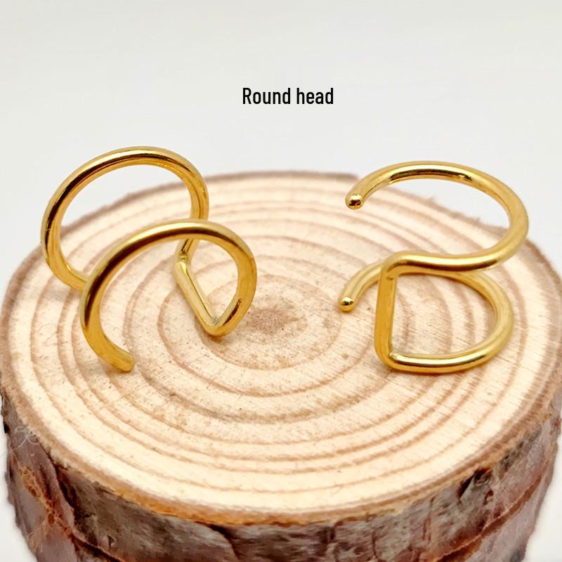 U-shaped Double Circle Ear Clips | C-shaped No-Piercing Earrings | Lip Ring Jewelry | New Style