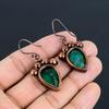 Emerald Copper Electroformed Earrings, Handmade Gemstone Earrings Jewelry, Gifts For Wife Brand New Earrings