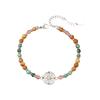 Trendy Navigation Themed Bracelet Silver Tone Stainless Steel Resin Lightweight For Exploration And Casual Outings