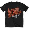 Orange Splatter Avenged Sevenfold Band TShirt Cotton Graphic Tee Unisex Unisex Summer Streetwear