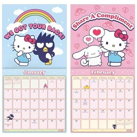 2027 Hello Kitty Friends Mini Wall Calendar