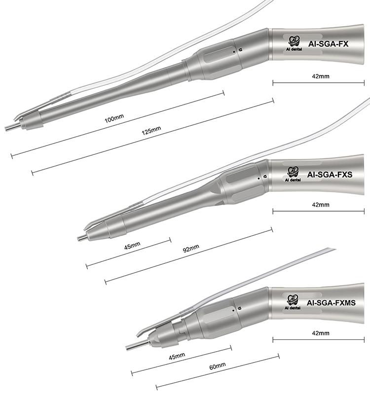 Dental Contra Angle Handpiece 1:1 Direct Drive External Water Spray Without Fiber Optic Low Speed Hand Peice For Oral Surgery