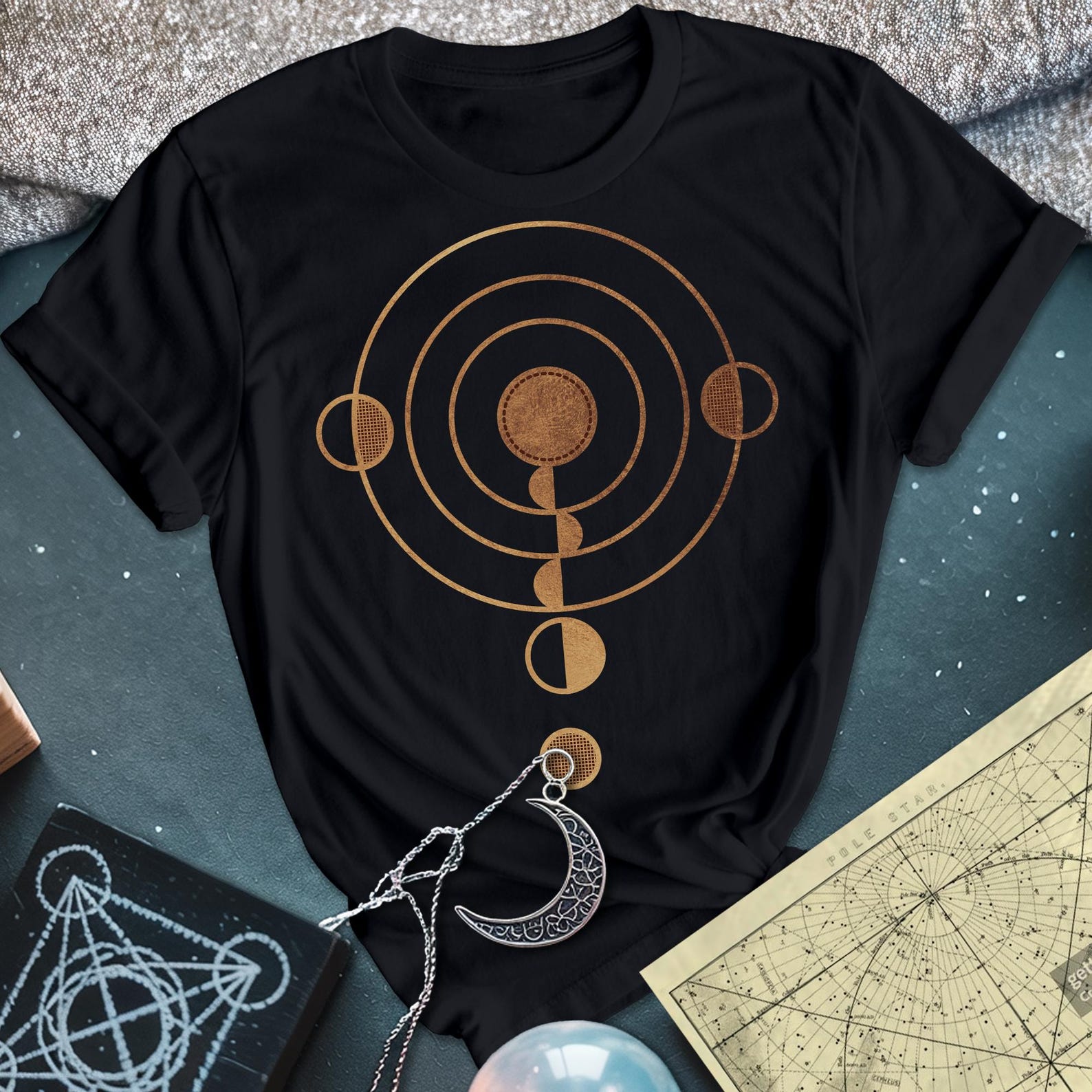 Crop Circle T-Shirt | Sacred Geometry Alien Symbol Tee M
