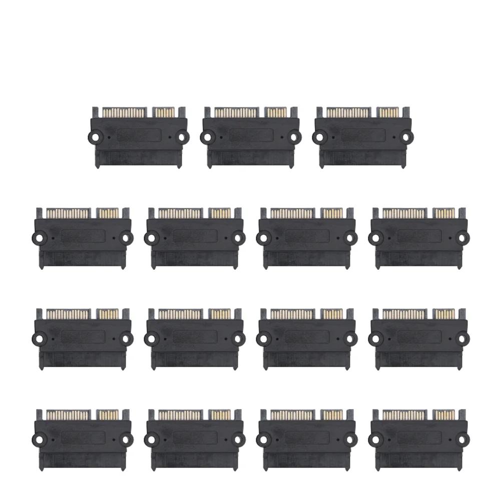 7+15 Male To Female Converter Head 22Pin Power Data Adapter SATA To SATA Adapter Data Power Transfer Connector Adapter 1-20PCS