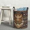 Laundry Collector Native American Owl Tribal Foldable Laundry Basket Large Storage Children Washing Basket Home Organizer