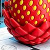Dragon Toy with Flexible Joints Strawberry Egg Movable Dragon 3D Printed Fidget