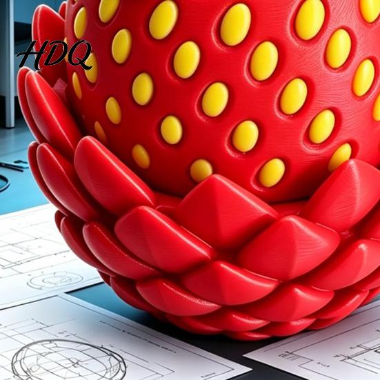 Dragon Toy with Flexible Joints Strawberry Egg Movable Dragon 3D Printed Fidget