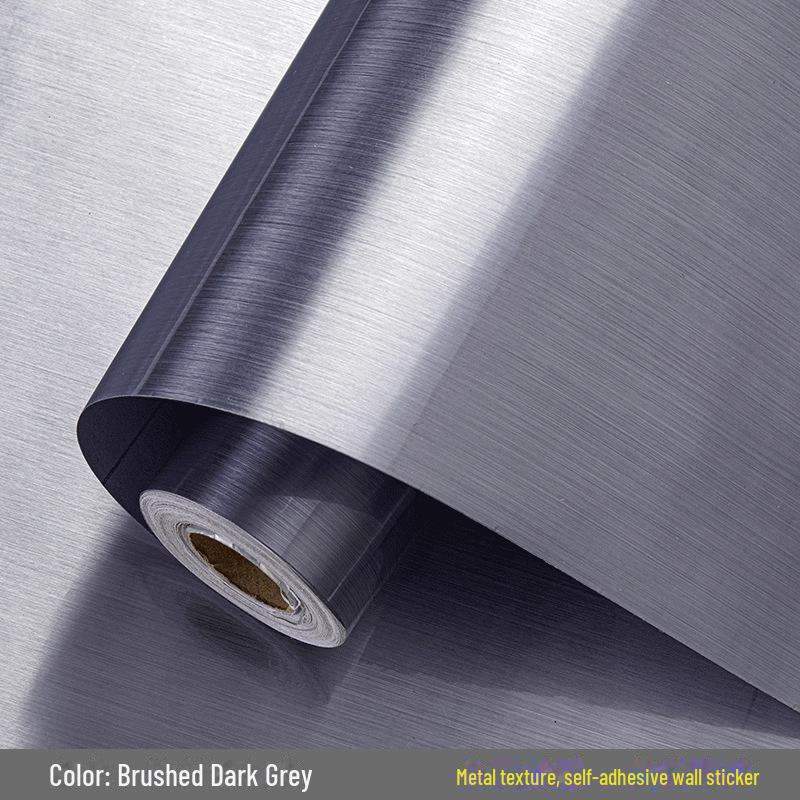 Cross-Border Imitation Metal Film Self-Adhesive Waterproof Wallpaper for Fridge, Elevator, and Countertop Renovation