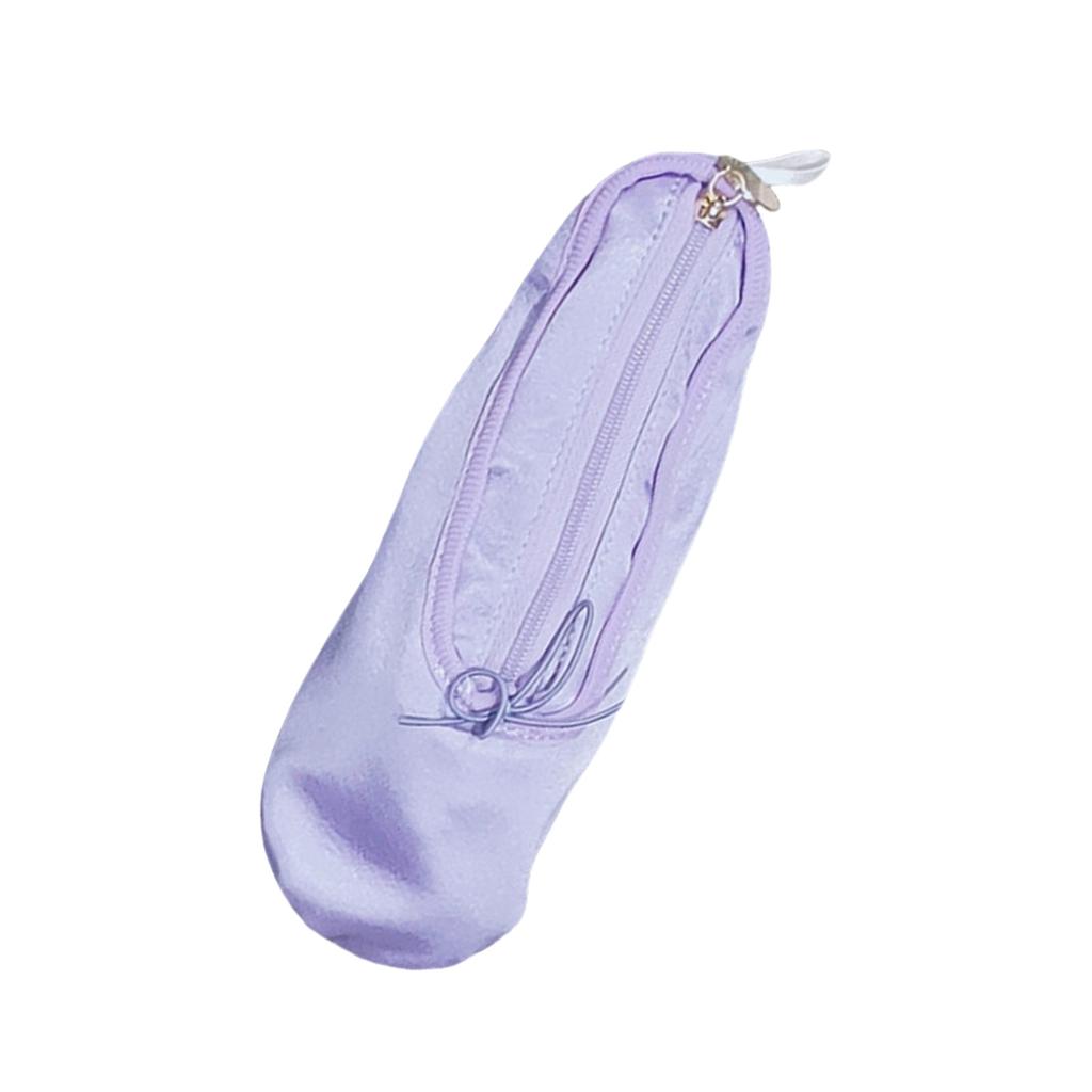 Ballet Shoe Makeup Bag and Pencil Case Fabric Texture Suitable for Students and Dance Lovers with Large Capacity Storage