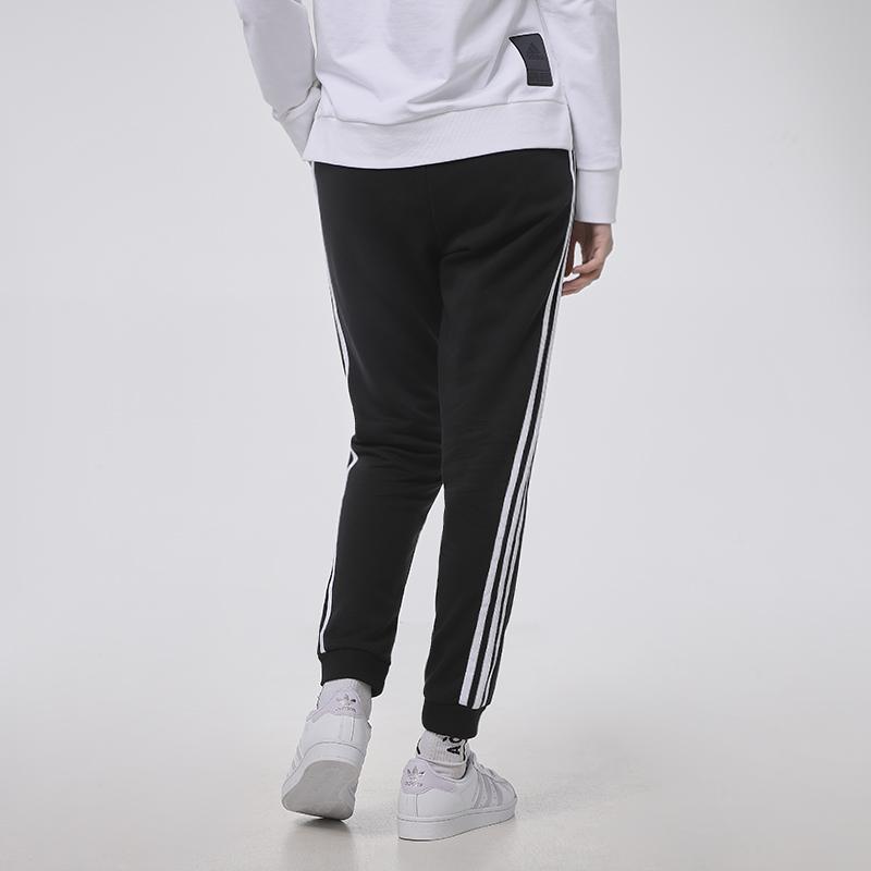 Adidas Classic Three-Stripe Knit Joggers Women Bottoms Black GP7131