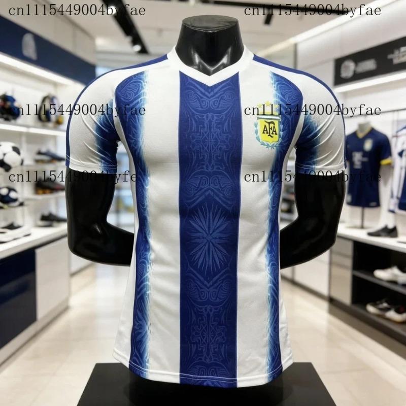 Men's T-shirt Jersey Argentina Football Team Uniform Summer Training Uniform Adult Sports Family Kids Tee Matching Top