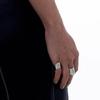 Crystal Inlaid Finger Rings Handmade Jewelry Stylish Accessory for Parties Daily
