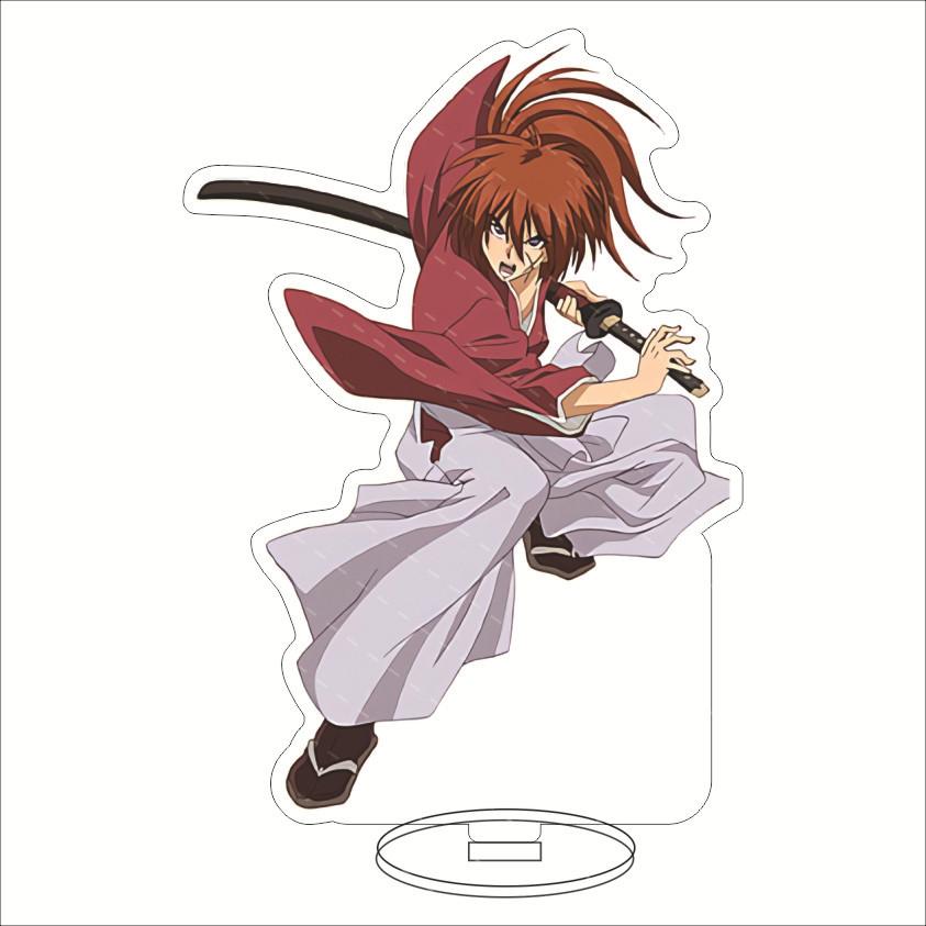 Rurouni Kenshin Anime Stand Action Figure HIMURA KENSHIN Tomoe Yukishiro Acrylic Standing Model Plate Holder Cosplay