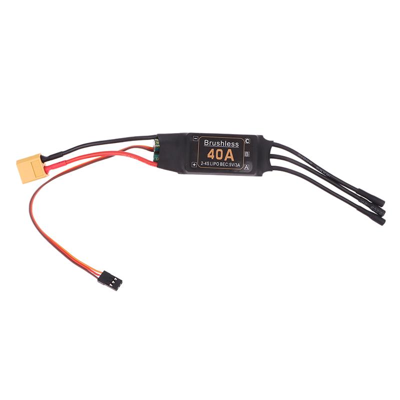 

Mitoot Безколекторний 40A Регулятор швидкості ESC 2-4S З 5V 3A Ubec Для Rc Fpv Квадрокоптера Rc Літака Гелікоптера 1Pcs XT60 Plug-in