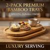 Oval Wooden Tray Heat Resistant Wooden Storage Tray Eco-Friendly Coffee Cup Mat Coaster  Restaurant