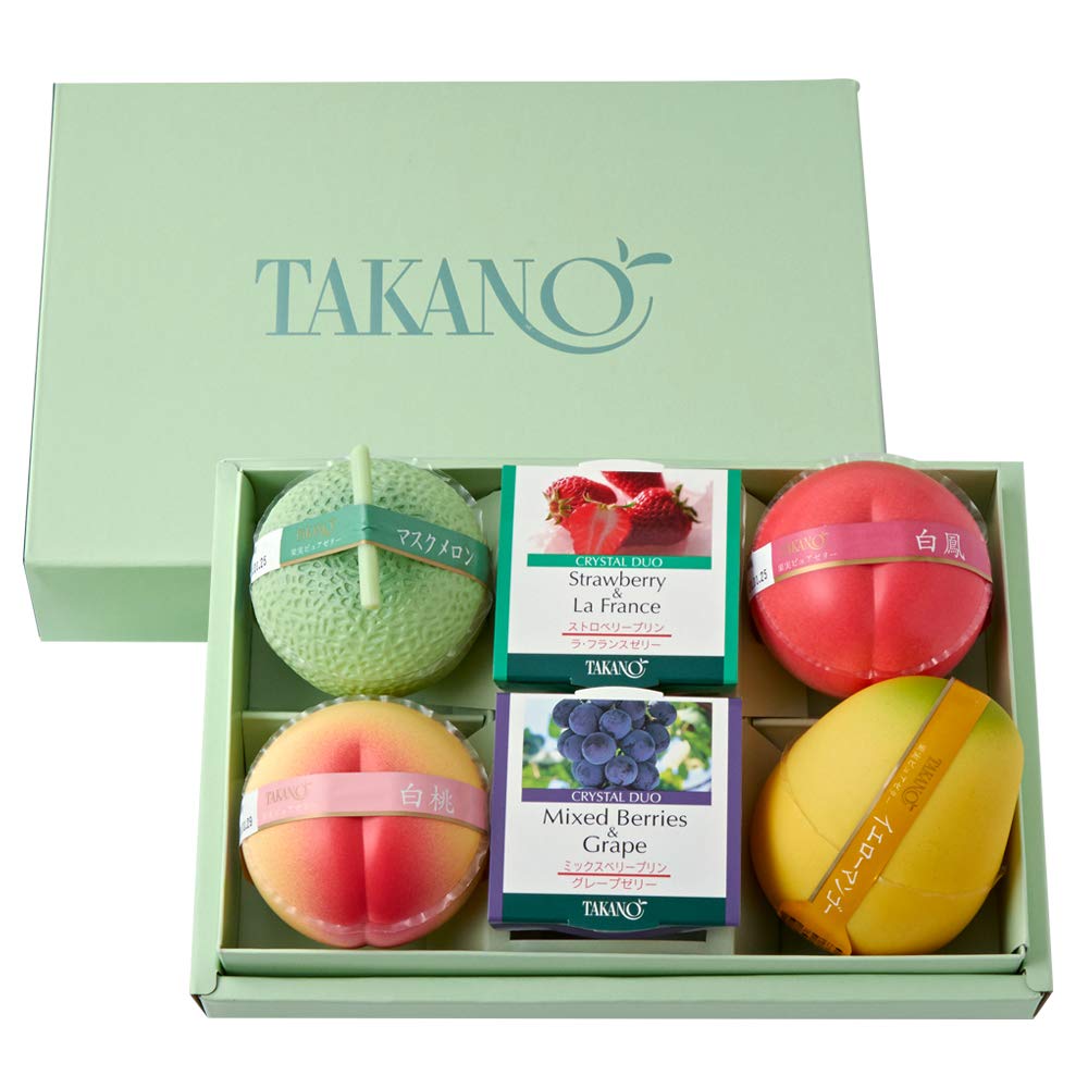 

Синдзюку Такано Фруктовое желе Пюре Кристалл Дуо EC 6 штук Летний подарок Желтый манго x 1 ягодный пудинг виноград клубничный пудинг желе Ла Франс x 1 Фрукты