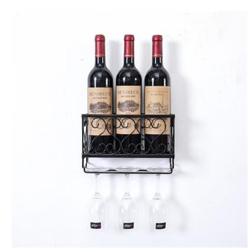 

1pcs Wine Rack Cup Glass Holder Display Bar Shelf Wall Mounted Bottle Champagne Glass Hanger Holder Bar Organizer for Kitchen