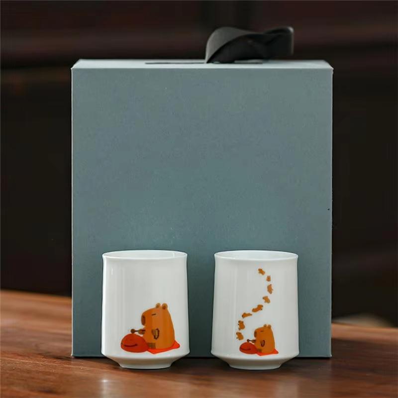 

Кофейные Чашки Чайные Чашки В Переходном Стиле 2 Шт Прочный Набор Чайных Чашек Для Любителей Чая, Безопасный для Посудомоечной Машины