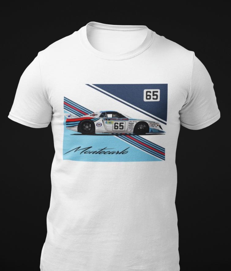 

Lancia Beta Montecarlo Turbo Vintage Race Car Short Sleeve T-Shirt