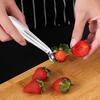 Strawberry Stem Remover Tool Stainless Steel Tomato Corer Remover Portable Tomato Top Stem Remover Tool Ergonomic Handle Cooking