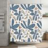 Blue Butterfly Shower Curtain Waterproof Fabric Bathroom Decor Custom Size Water Repellent Print Bath Tarpelling